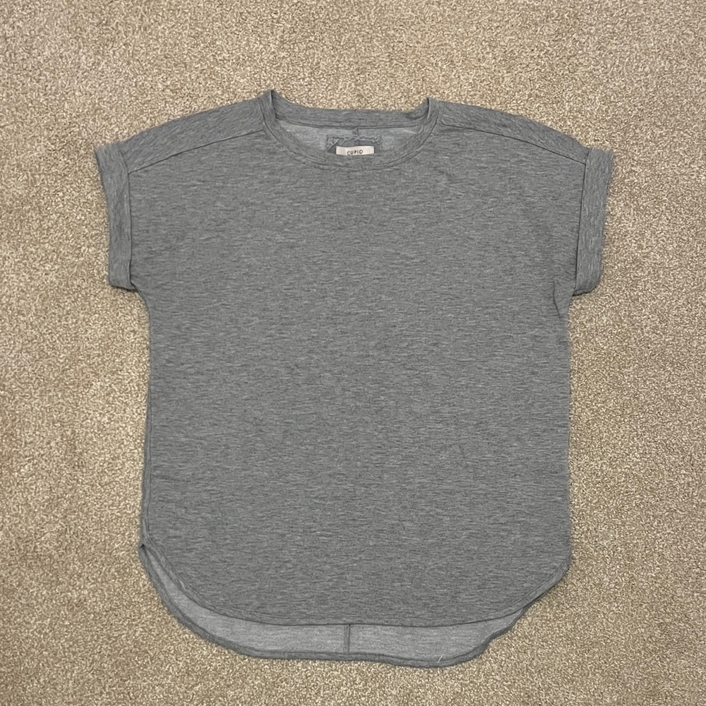 Gray Knit Top